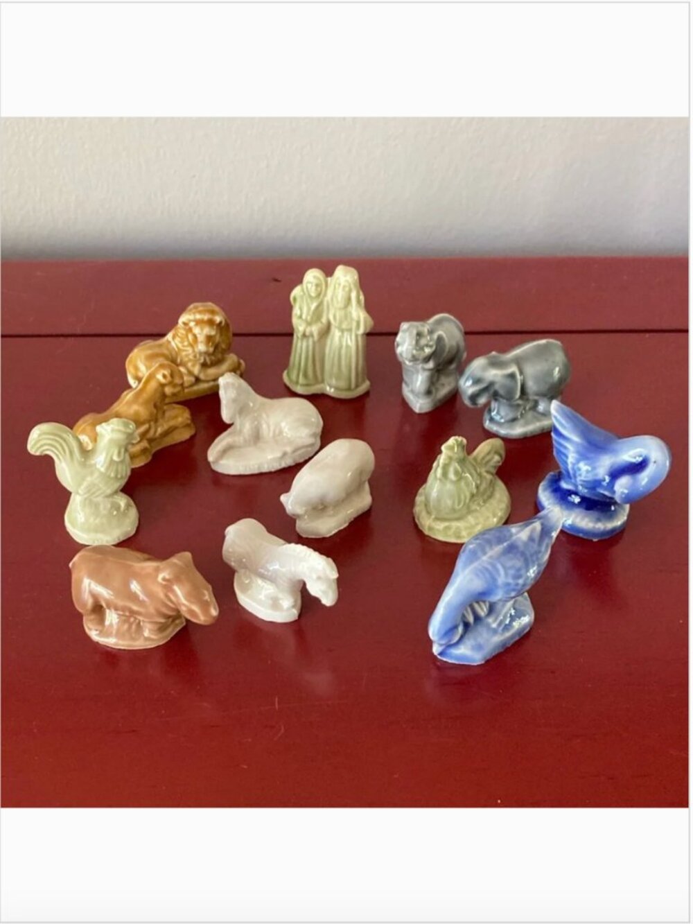 Vintage Red Rose Tea Wade Whimsies- Noah's Ark-  (13 of 15 in set)